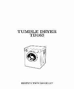 Zanussi Clothes Dryer TD163-page_pdf